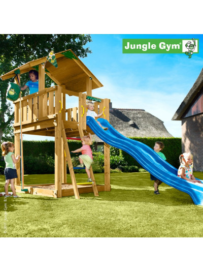 Игровая площадка Джунгли Шалет с горкой